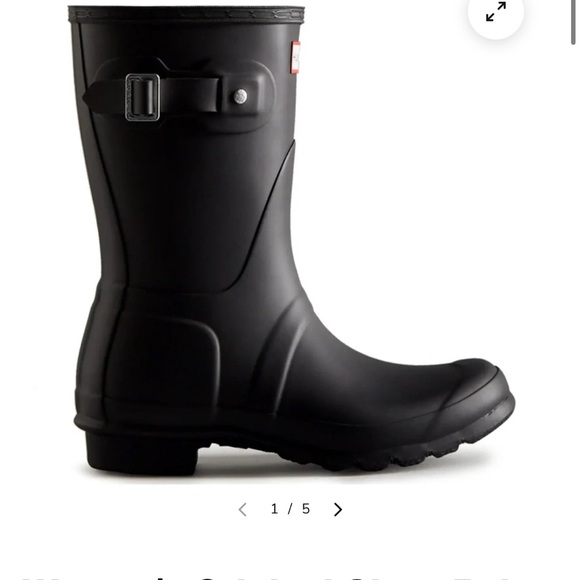 Women’s Hunter Original Short Rain Boots - Size 7 - Picture 2 of 3